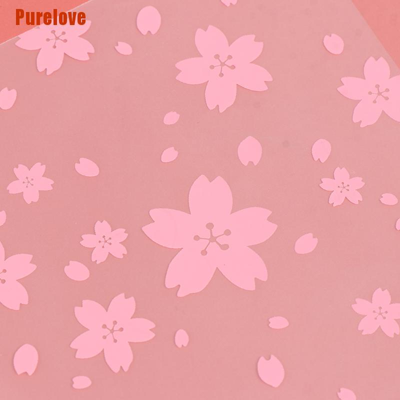 purelove-ถุงพลาสติกใส่คุกกี้-ลายจุด-ดอกซากุระ-100-ชิ้น
