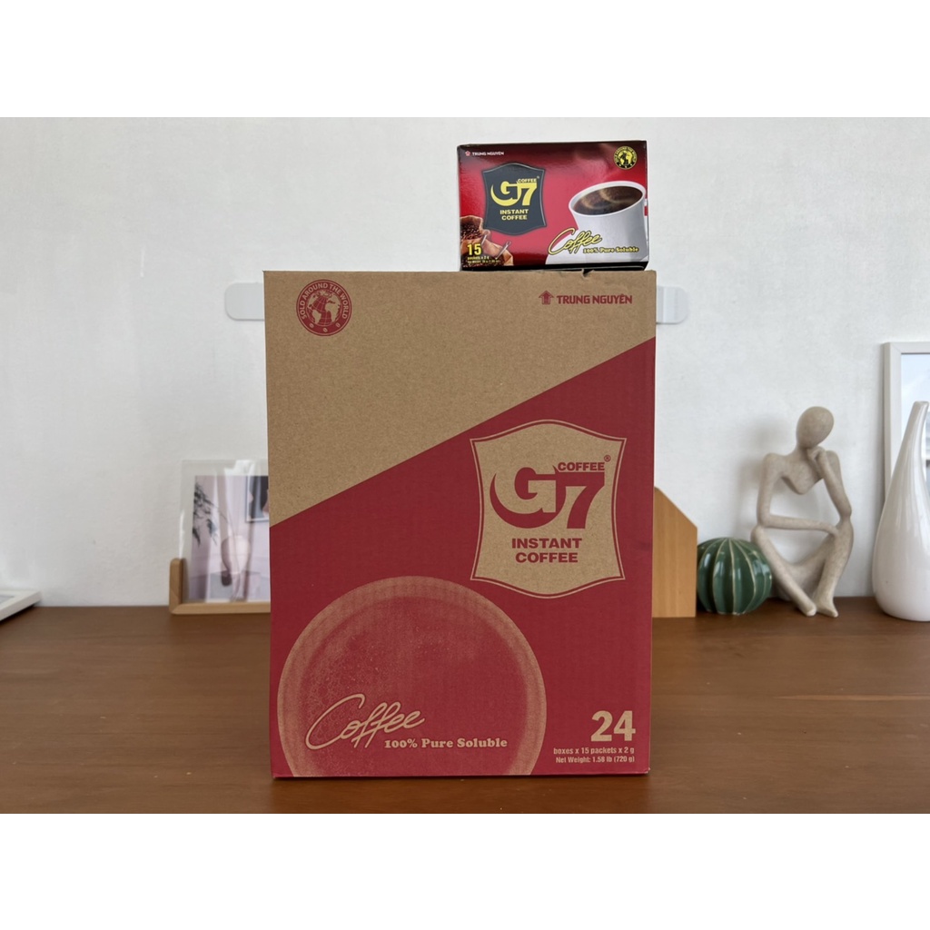 ยกลังสีแดง-g7-กาแฟดำ-กาแฟสำเร็จรูป-2-กรัม-x-15-ซอง-9522-จีเซเว่น-instant-vietnamese-coffee