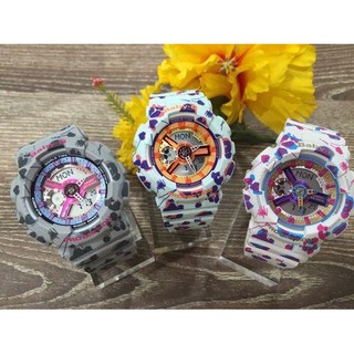 นาฬิกา BABY-G CASIO ของผู้หญิง สายลายดอกไม้ ของแท้ 100%