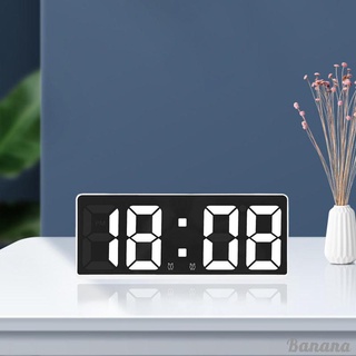 Alarm Clock Large Display with 2 Alarms Snooze Calendar Battery Backup for Home Bedside