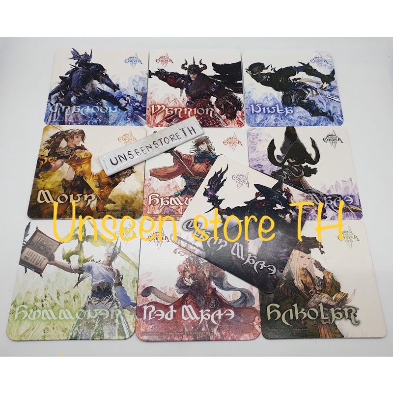 Final Fantasy coasters (Jobs / Summon / Artworks) Shopee Thailand