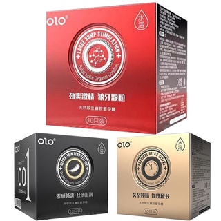 ภาพหน้าปกสินค้าOLO Neo Condoms50-52-54ถุงยางอนามัย มีให้เลือก3สี 10ชิ้น/1กล่อง ขนาดบางเฉียบ0.01มม ถุงยางราคาถูกไม่ระบุชื่อสินค้าด้านหน้ ที่เกี่ยวข้อง