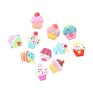 jibbitz ตัวติดรองเท้า crocs ตัวติดตกแต่งรองเท้า ตัวติดรองเท้าหัวโต DIY 🧁✨(1ชิ้น)