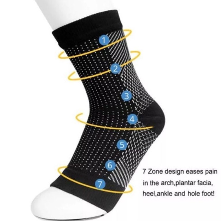 ภาพหน้าปกสินค้าelastic sock ถุงเท้ายางยืดปัองกันเท้าบวม ผู้ที่ยืนนาน นั่งห้อยขา ถุงเท้าผ้ายืดเพิ่มแรงดัน ลด ป้องกันเท้าบวม เส้นเลือดขอด