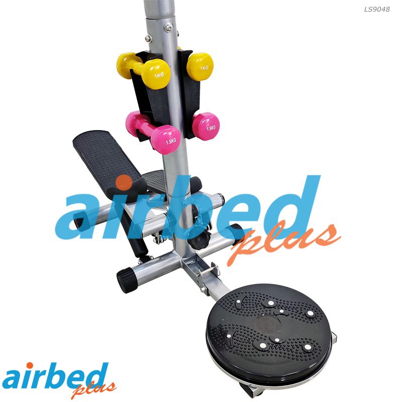 airbedplus-เครื่องออกกำลังกายสเต็ปเปอร์พร้อมจานหมุนและที่วางดัมเบลล์-รุ่น-ls9048