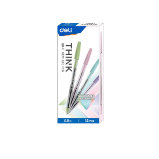 โปรโมชั่น : Deli ปากกา ปากกาลูกลื่น 0.5 มม ซื้อ 1 กล่อง 12 ชิ้น รับฟรี 5 ชิ้น Ballpoint Pen