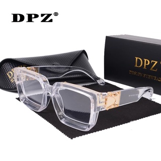Dpz แว่นตากันแดด ทรงสี่เหลี่ยม ขนาดใหญ่ หรูหรา สไตล์วินเทจ เรโทร สําหรับผู้ชาย ผู้หญิง 2022 uv400