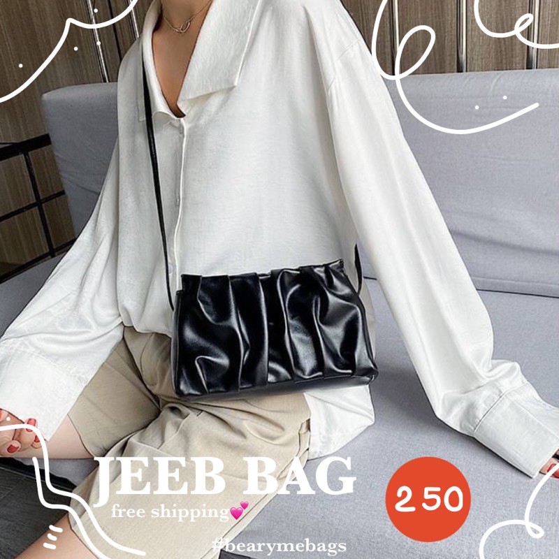 กระเป๋าสะพายแฟชั่นทรงจับจีบย่น-jeeb-bag