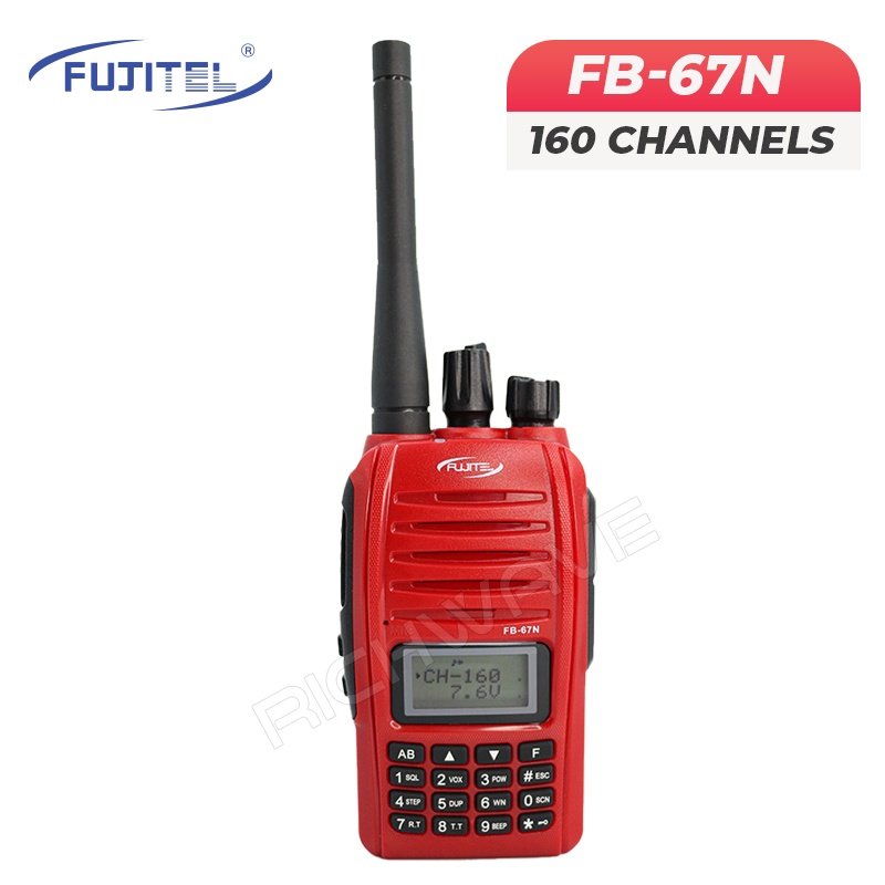 Fujitel FB-67N วิทยุสื่อสาร 5W สแตนบายได้ 2 ช่อง กันน้ำ ถูกกฎหมาย richwave ของแท้100% วอแดง https://wayoza.com