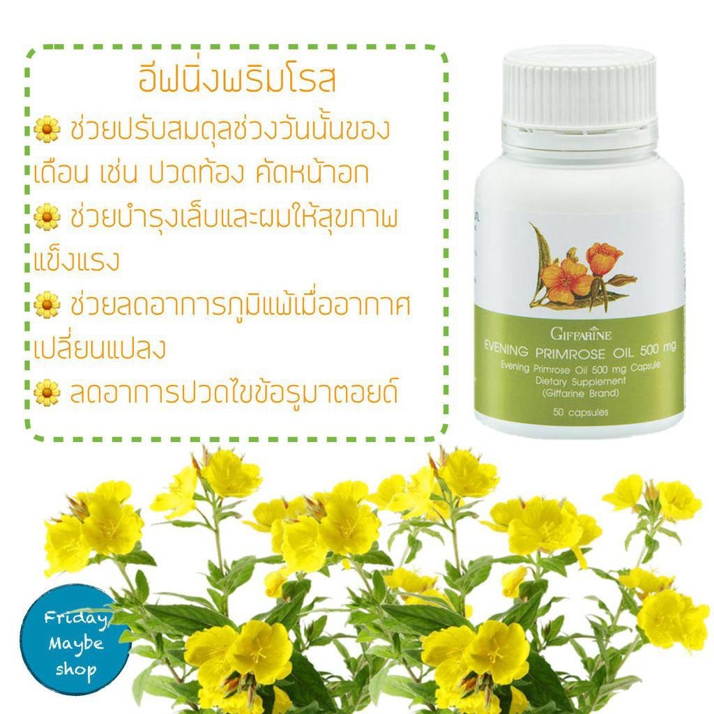 ภาพสินค้าน้ำมันอีฟนิง พริมโรส กิฟฟารีน  Evening Primrose Oil ปวดประจำเดือน ผิวแห้ง ผิวหนังชุ่มชื้น จากร้าน premium.giffarine บน Shopee ภาพที่ 5