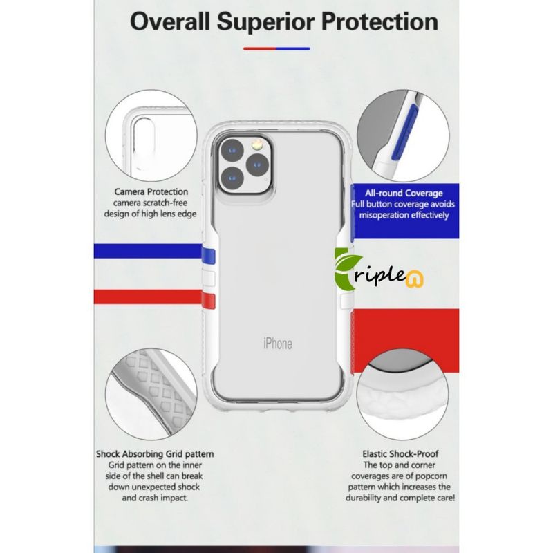 ภาพสินค้าTGVI'S VIBRANT เคสกันกระแทก iPhone 7/8/SE 2020/7+/8+/X/XS/XR/XS Max/12min/13/Pro/Pro Max inspiration by adidas nmd จากร้าน nuunkanchana บน Shopee ภาพที่ 4