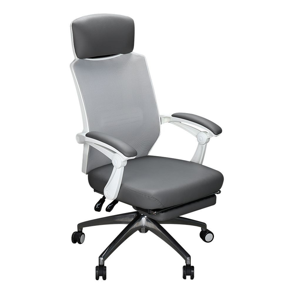 office-chair-office-chair-furdini-jasper-wa341-net-pu-grey-office-furniture-home-amp-furniture-เก้าอี้สำนักงาน-เก้าอี้สำนั