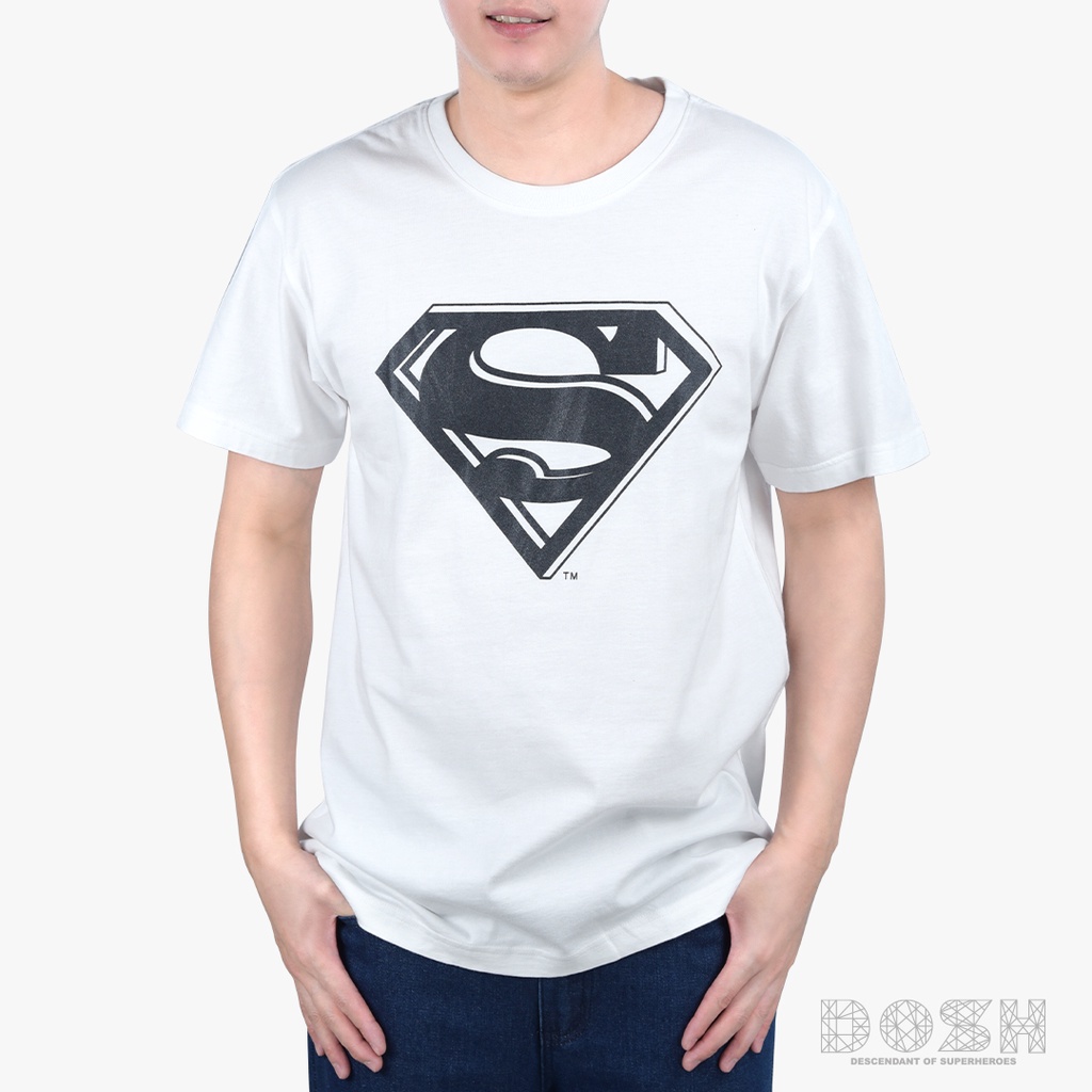 ภาพหน้าปกสินค้าDOSH:MEN'S T-SHIRTS SUPERMAN เสื้อยืด คอกลม แขนสั้นสีขาว-ดำ WRSMT5052-BL1-WH จากร้าน dosh_officialshop บน Shopee