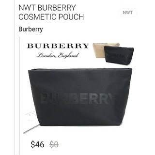 แท้💯 outlet Burberry Beaute Black Pouch VIP Gift With Purchase (GWP) กระเป๋าถือ