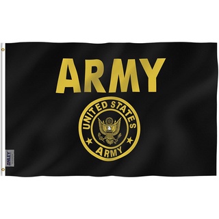 ธง Anley 3x5 Ft Army Gold สําหรับตกแต่งบ้าน