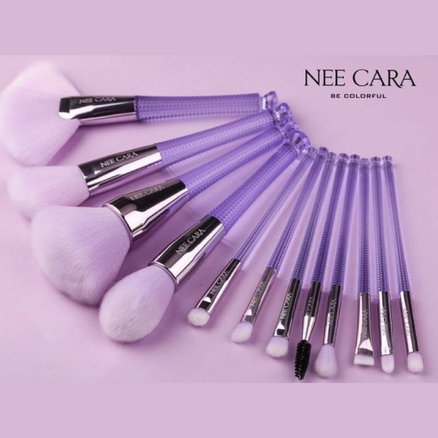 nee-cara-set-brush-5-piece-n828-ชุดแปรงแต่งหน้า-5ชิ้นพร้อมกระเป๋าเก็บ