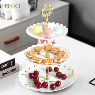 Epoch ถาดพลาสติก 3 ชั้นสําหรับใส่ขนมหวาน