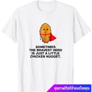 ผู้ชาย Funny Superhero Chicken Nugget T-Shirt Chicken Nuggets Shirt discount เสื้อยืดคอกลม