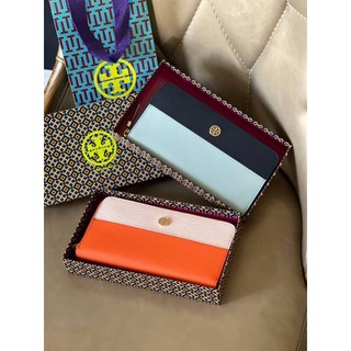 Tory burch robinson color-block zip