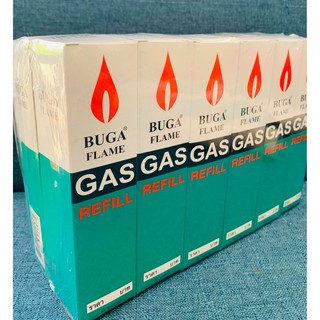 ภาพหน้าปกสินค้าแก๊สกระป๋องชนิดเติมไฟแช็ค 1 โหล BUGA GAS Flame REFILLกระป๋องเล็กขนาด50กรัม ที่เกี่ยวข้อง