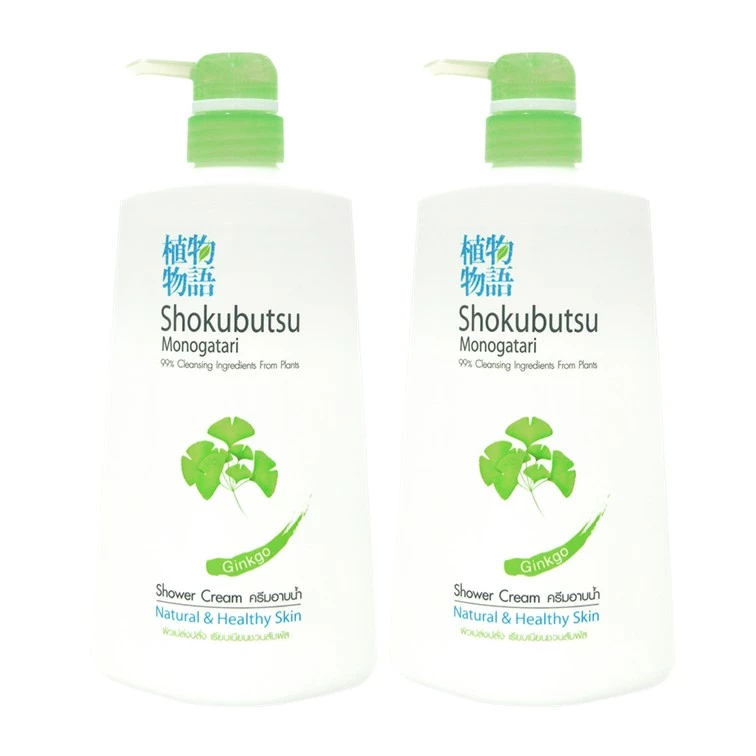 SHOKUBUTSU MONOGATARI ครีมอาบน้ำ โชกุบุสซึ สูตร ผิวเปล่งปลั่งเรียบเนียนชวนสัมผัส Ginkgo (สีเขียว) https://wayoza.com