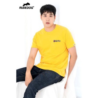 Rudedog เสื้อยืด รุ่น Writing สีเหลือง (ราคาต่อตัว)