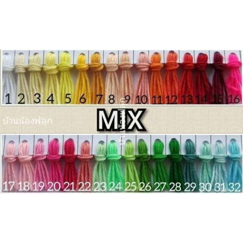 ภาพหน้าปกสินค้าไหม คอตตอนmix มินิ 20 กรัม จากร้าน mauy_netladda บน Shopee