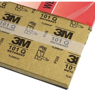 กระดาษทรายน้ำ 3M 101Q ขนาด 9” x 11” 1 แพ๊ค มี 100 แผ่น