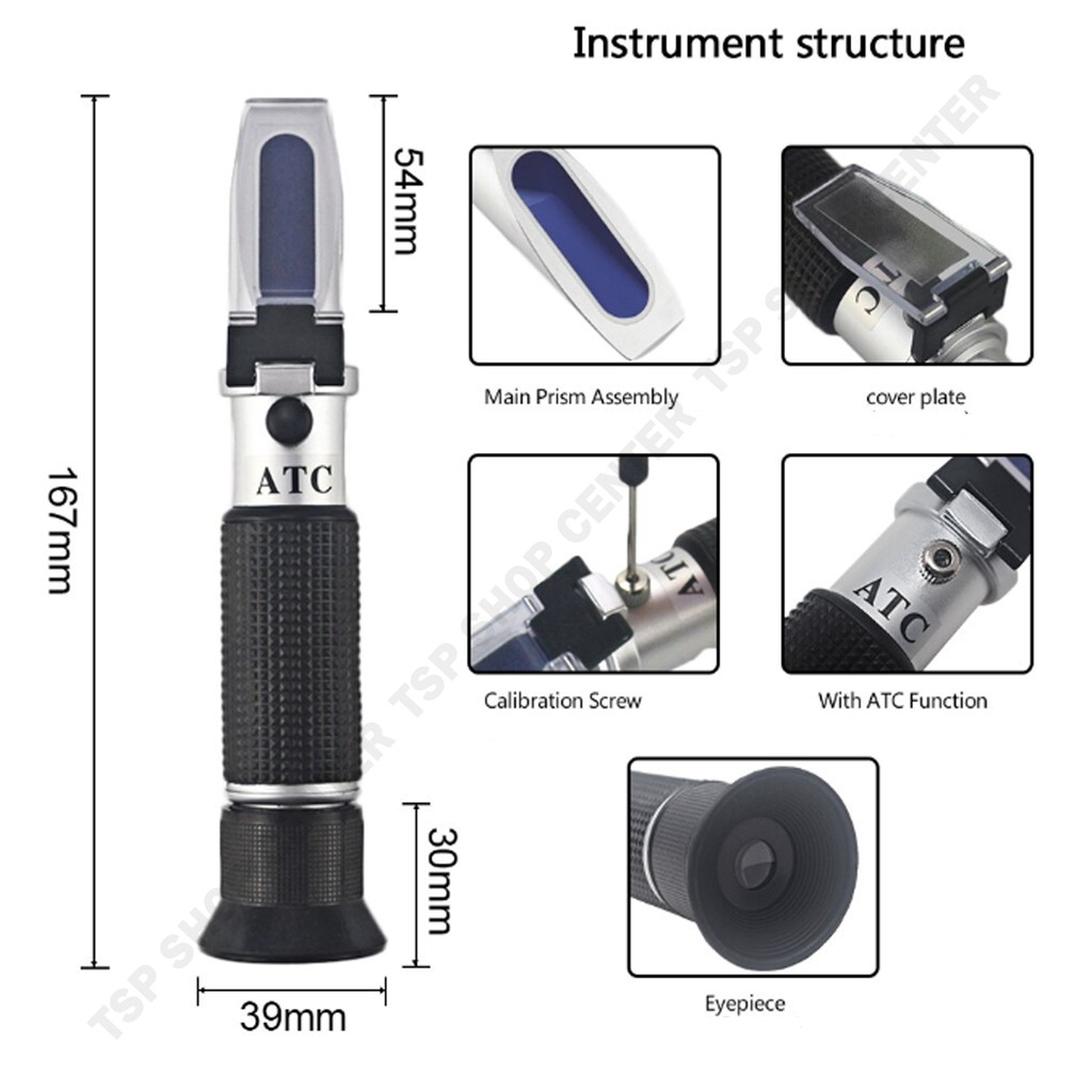 เครื่องวัดความหวาน-0-32-brix-refractometer-ถูกสุด-พร้อมส่ง