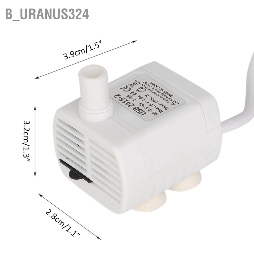 b-uranus324-เครื่องปั๊มน้ําใต้น้ํา-usb-ขนาดเล็ก-สําหรับตู้ปลา-พิพิธภัณฑ์สัตว์น้ํา-สัตว์เลี้ยง