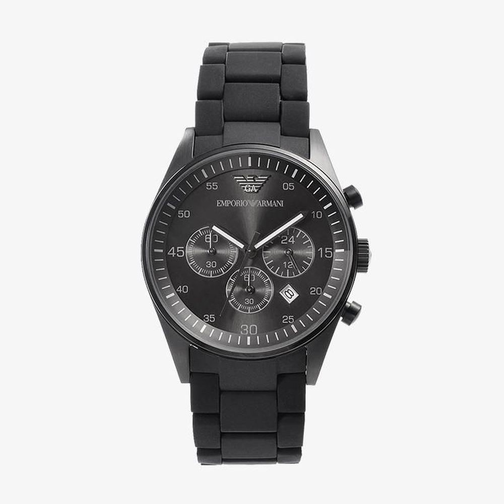 ภาพหน้าปกสินค้าEmporio Armani นาฬิกาข้อมือผู้ชาย Sportivo Chronograph Black Dial Black รุ่น AR5889 100% มีการรับประกัน 2 ปี