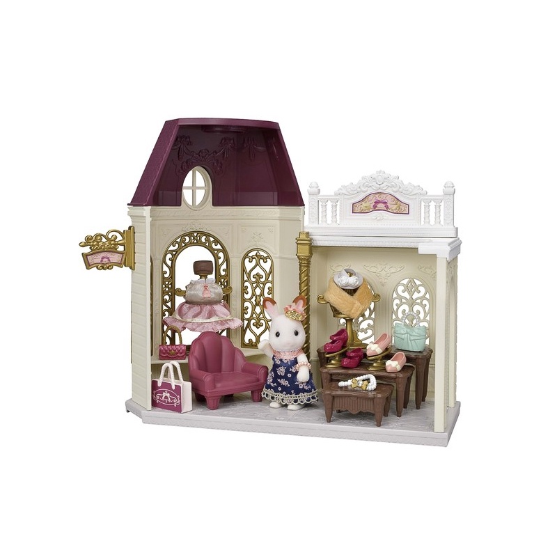 sylvanian-fashion-boutique-รุ่น-town-series-มือ1-ร้านแฟชั่นบูติก-พร้อมตุ๊กตากระต่ายช็อกโกแลต-ซิลวาเนียน