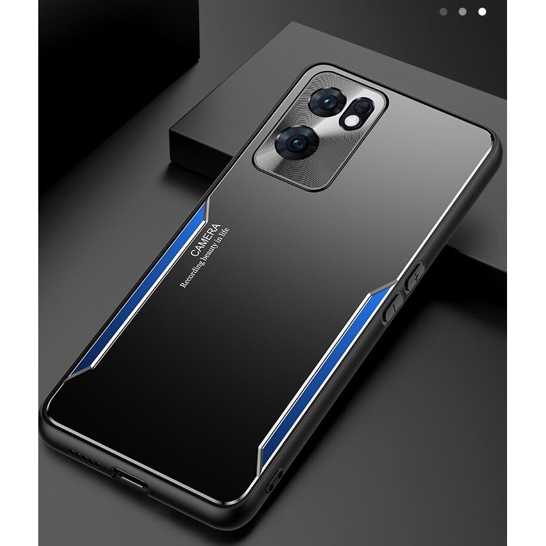 Oppo Reno 7 / Pro 5G เคสแข็ง กันกระแทก สองสี โลหะ ป้องกันการตก เคลือบ ...