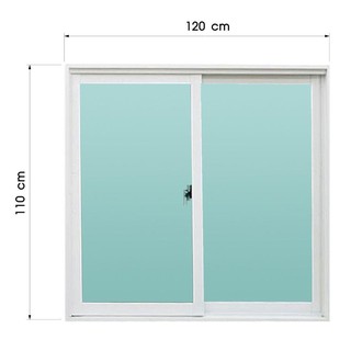 Aluminum window WINDOW S-S ONE STOP /F8 120X110CM WHITE Sash window Door window หน้าต่างอลูมิเนียม หน้าต่างAluminum บานเ