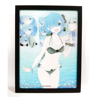 🇯🇵 โปสเตอร์ 3D  Lenticular Re - Zero Kara Hajimeru Isekai Seikatsu พร้อมกรอบ ของแท้ญี่ปุ่น