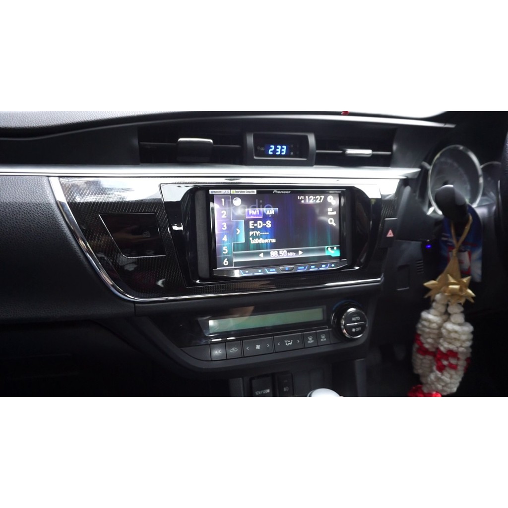 หน้ากากเครื่องเล่น-toyota-altis-ดำเงา-2din-ปี2014-2018-รหัส-nv-to-090