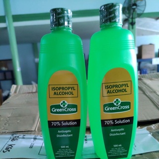 green cross alcohol 500ml ทำความสะอาดมือ เช็ดเพื่อความสะอาด