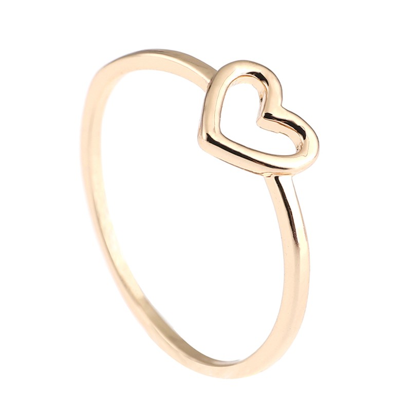 ภาพหน้าปกสินค้าแหวนสีทอง สีเงิน รูปหัวใจ แฟชั่นสำหรับผู้หญิง จากร้าน benhouse.th บน Shopee