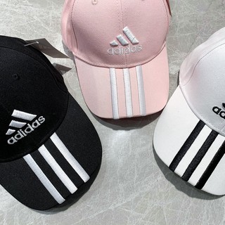 สินค้า Adidas ของแท้100% Classic Logo หมวกแก๊ปผู้ชาย หมวก หมวกแก๊ป หมวกเบสบอล ดวงอาทิตย์หมวก หมวกกีฬา