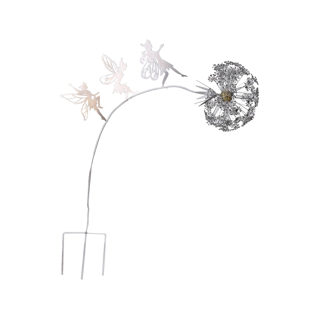 รูปปั้นนางฟ้า-และดอกแดนดิไลออน-เพ้นท์มือ-ขนาดเล็ก-ทนทาน-สําหรับตกแต่งสวน