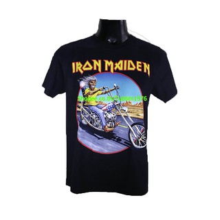 เสื้อวง Iron Maiden เสื้อยืดวงดนตรีร็อค เสื้อวินเทจ ไอเอิร์นเมเดน ไอร่อน IRN1728
