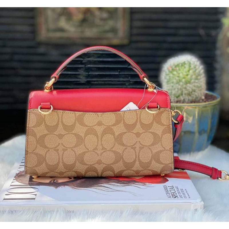 COACH C1439 TILLY SATCHEL 23 IN SIGNATURE CANVAS Shopee Thailand