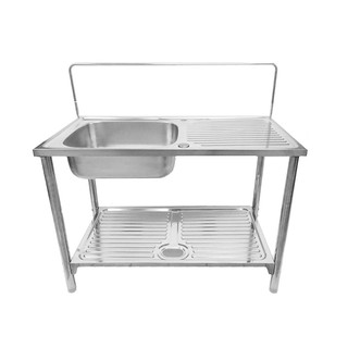 Sink stand FREESTANDING SINK 1B1D DOMINOX DOX 711 STAINLESS STEEL Sink device Kitchen equipment อ่างล้างจานขาตั้ง ซิงค์ข