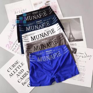 สินค้า Boxerชาย กางเกงในชาย MUNAFIE ผ้านิ่มใส่สบาย ไม่อึดอัด   gb99