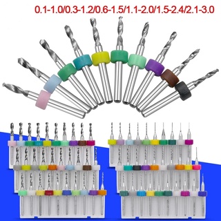 ดอกสว่านคาร์ไบด์ CNC PCB 0.1-3.0 มม. สําหรับเจาะแผงวงจรพิมพ์ 10 ชิ้น