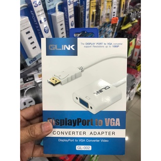 ส่งจากไทย GLINK GL-002 ตัวแปลง Display Port TO VGA สายแปลงสัญญาณ Converter DP TO VGA พร้อมส่ง