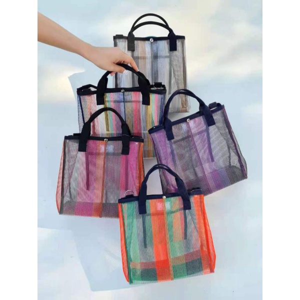 candy-cane-bag-pisa-tote-bag-มี-5-สี-วัสดุใหม่-น้ำหนักเบา-ปรับได้-2-ทรงในใบเดียว-ของแท้100