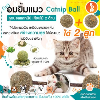 BoomBoom 🔥 พร้อมส่ง  🔥Catnip Ball  แคทนิปอมยิ้มเสียบไม้มาทาบิสมุนไพรแมวฟินแคทนิปแมวกัญชาแมว