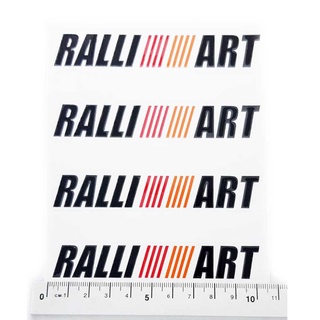 กรุณาวัดขนาดก่อนสั่งซื้อ สติกเกอร์ติดก้านแม็ก RALLI ART 1 ชุด ติดได้ 4 ล้อ Aegether