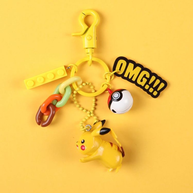 พวงกุญแจ-พวงกุญแจ-pikachu-พวงกุญแจพลาสติก-พวงกุญแจการ์ตูน-พวงกุญแจน่ารัก-พวงกุญแจรถ-กระเป๋าแขวน-แฟชั่นพวงกุญแจของขวัญขนาดเล็ก
